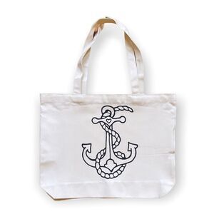 NWT Wool + Pepper Co. ANCHOR Canvas Cotton Tote Bag
